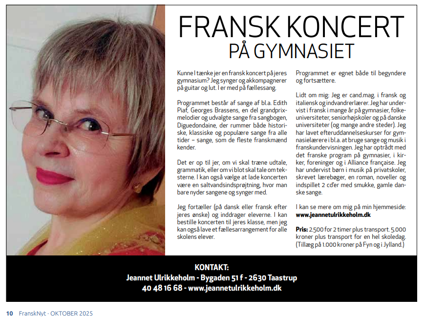 Fransk Koncert på gymnasiet